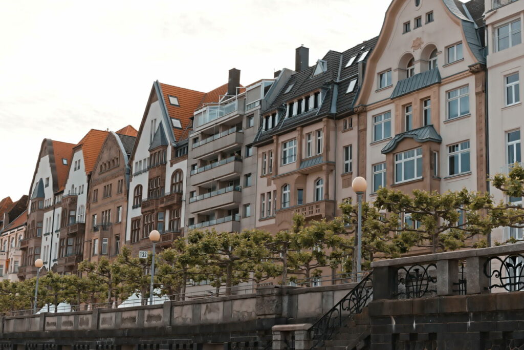 Häuserfassaden Altstadt Düsseldorf Sehenswürdigkeiten