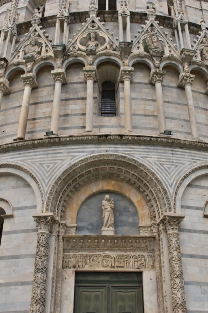 Baptisterium Detail Pisa Sehenswürdigkeiten