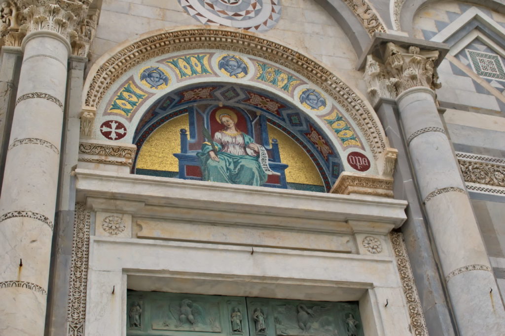 Detail am Dom Santa Maria Assunta Pisa Sehenswürdigkeiten